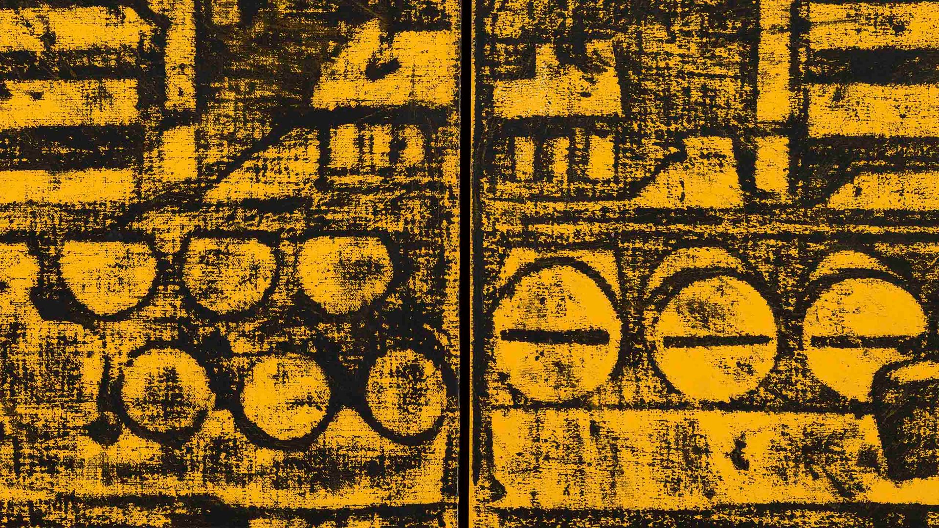 Matt Mullican: Sin título (sección transversal de un barco de vapor)
