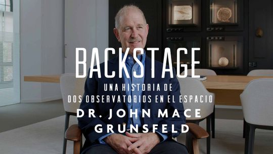 Backstage. Dr. John Mace Grunsfeld