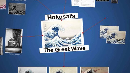 Impresión en plancha de madera de 'La gran ola' de Hokusai (y las diferencias entre  las 111 que existen)