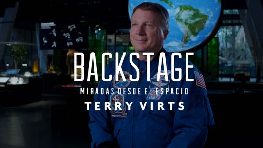 Backstage. Terry Virts