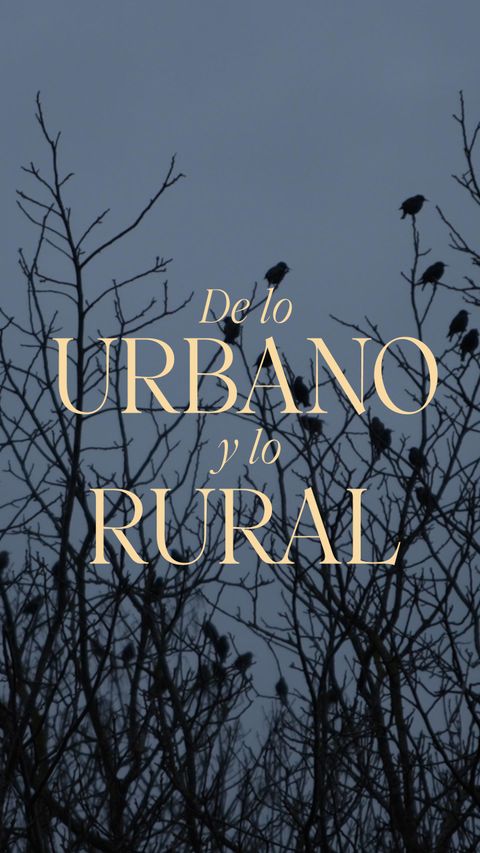 De lo urbano y lo rural