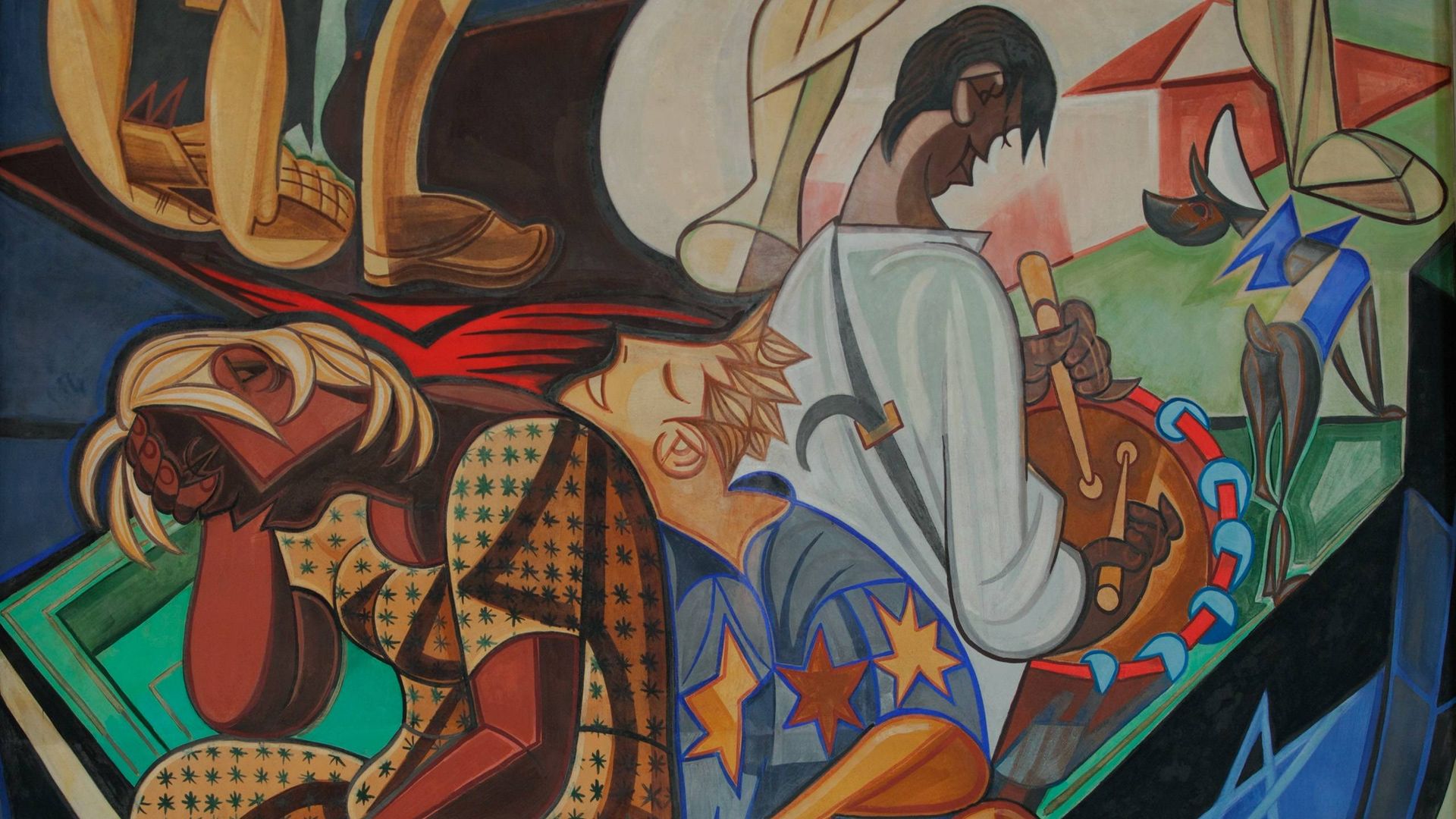 Las pinturas murales de Almada Negreiros